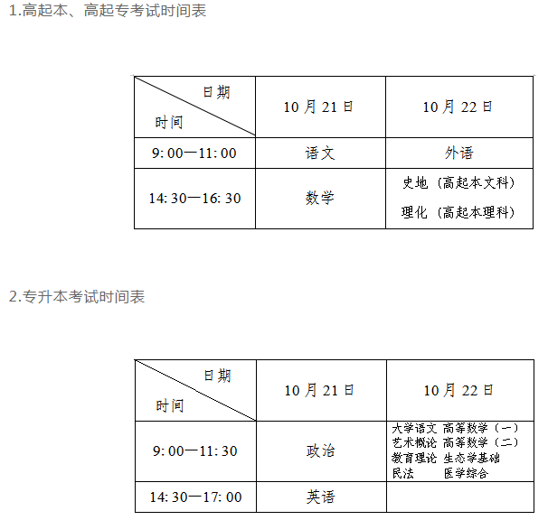 成人高考大連考試時(shí)間？