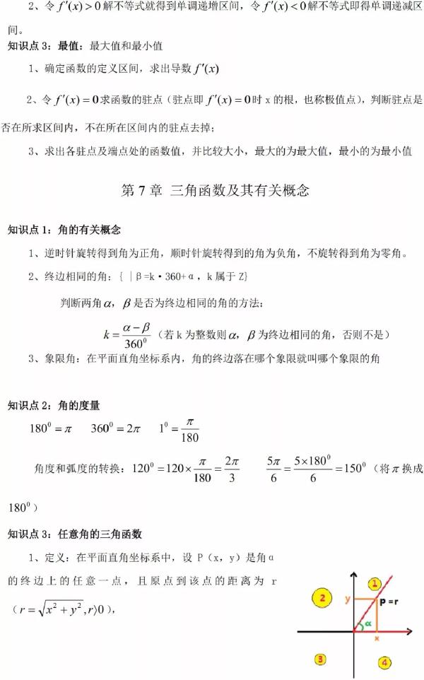 成人高考數(shù)學知識點有哪些？知識點歸納匯總！-8